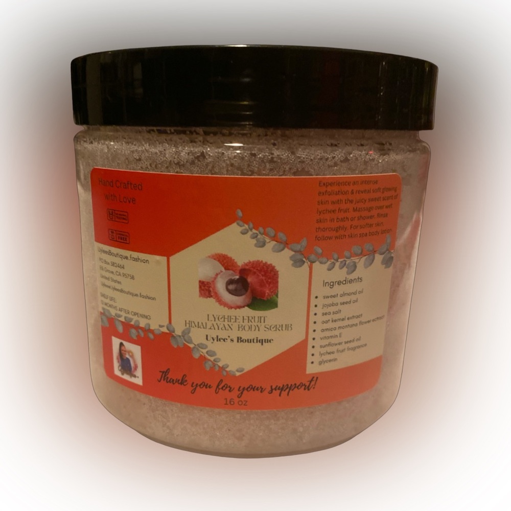 Lychee Fruit Himalayan Body Scrub, 16 oz